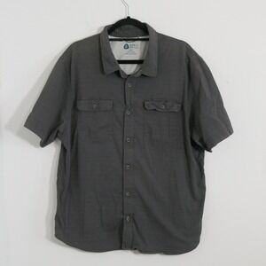 Sierra Designs Mens Tech Shirt XXL Dark Grey Short Sleeve Hiking 1679684 outdoor